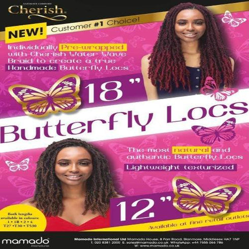Cherish Bulk I Butterfly Locs l  Pre Looped l Crochet Hair l Faux Locs 12" - 18" Lengths